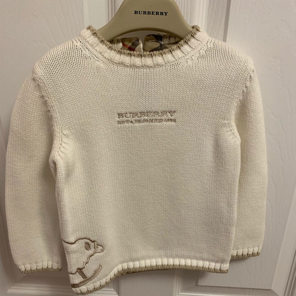Burberry long sleeve sweater - size 18M